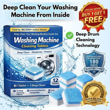 Load image into Gallery viewer, 🧺 Washing Machine Cleaning Tablets (BUY 1 GET 1 FREE) | Automatic Cleaner & Deodorizer 🔥