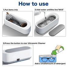 Load image into Gallery viewer, ✨ 50% OFF 🎉 – Ultrasonic Cleaner for Glasses, Jewelry, Rings, Necklaces & More🎁