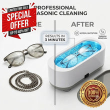 Load image into Gallery viewer, ✨ 50% OFF 🎉 – Ultrasonic Cleaner for Glasses, Jewelry, Rings, Necklaces & More🎁