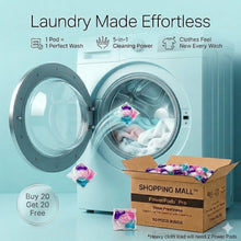 Load image into Gallery viewer, 🎁 BUY 20 GET 20 FREE 🔥🧺 5-in-1 Laundry Power Detergent Pods 🫧✨
